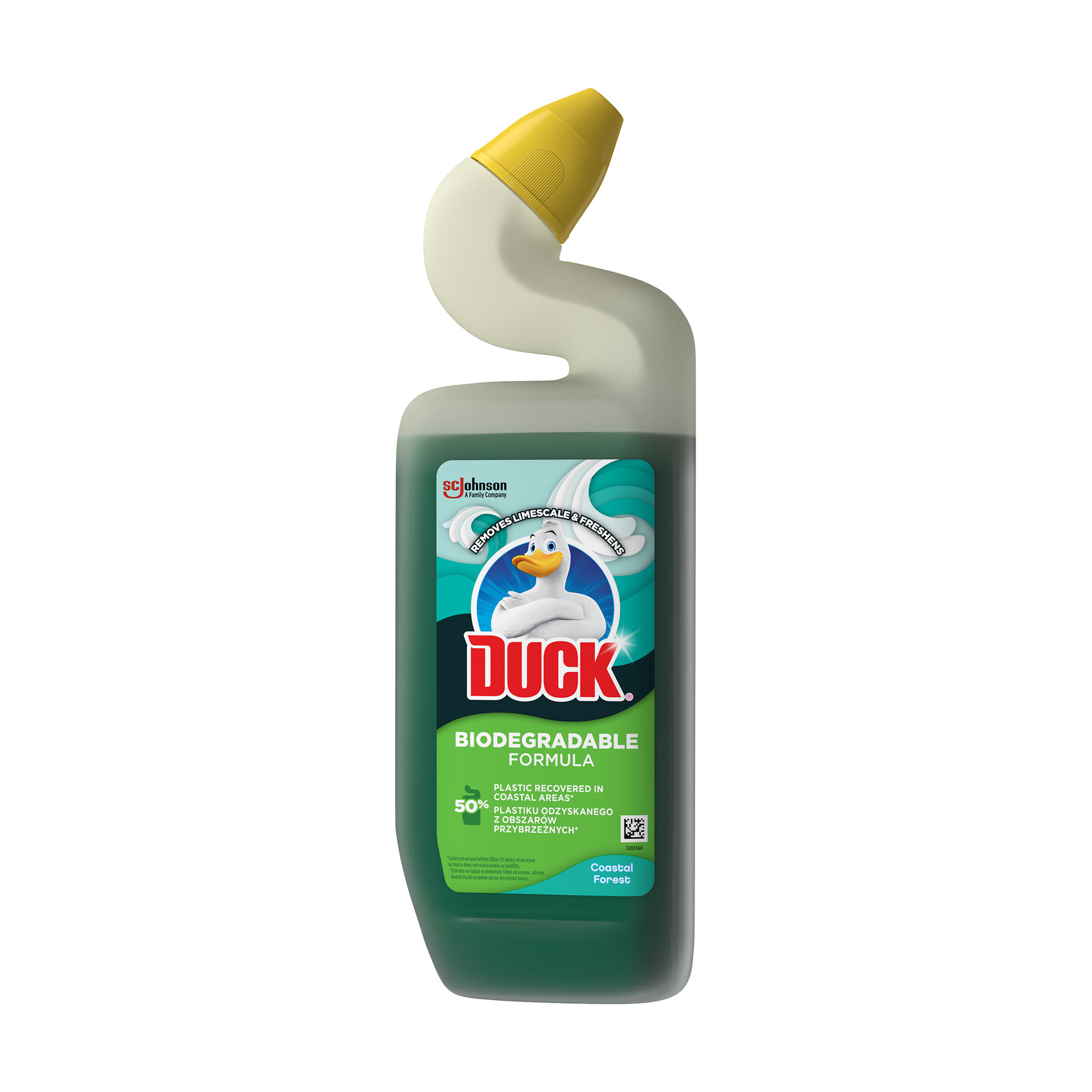 Гель для чищення унітазу Duck Biodegradable Formula Coastal Forest, 750 мл